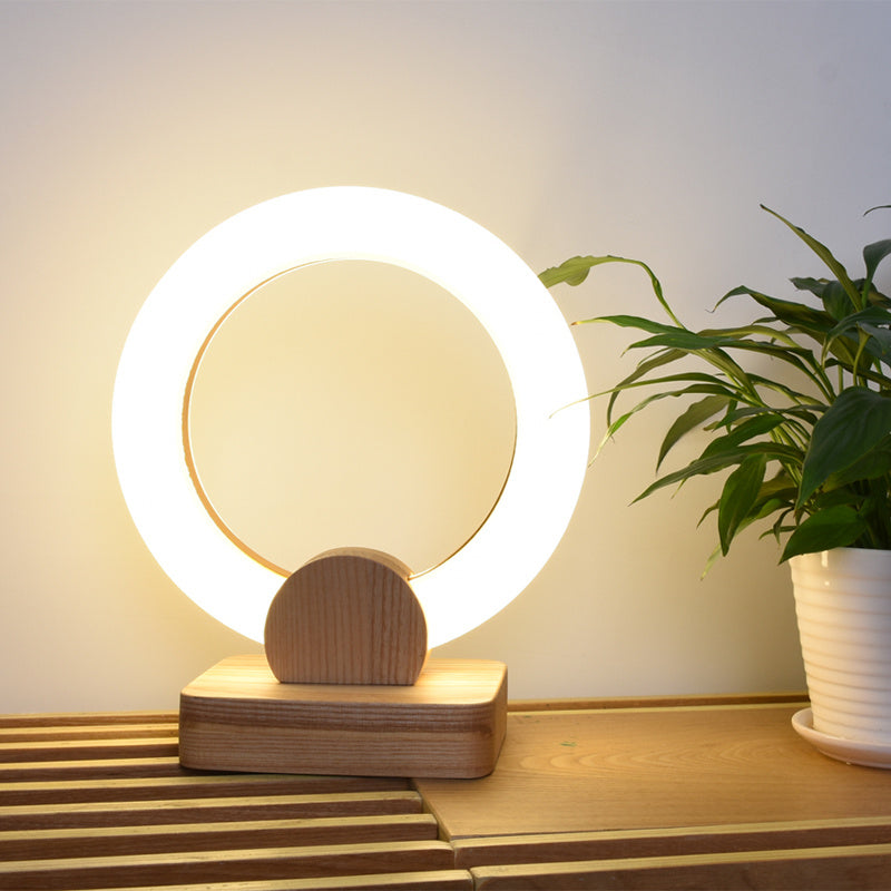 Wooden Art Circular Chandelier