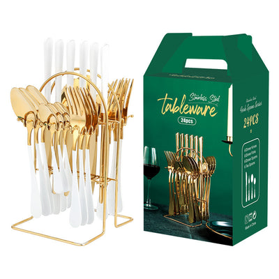 Gold Dinnerware Set Stainless Steel