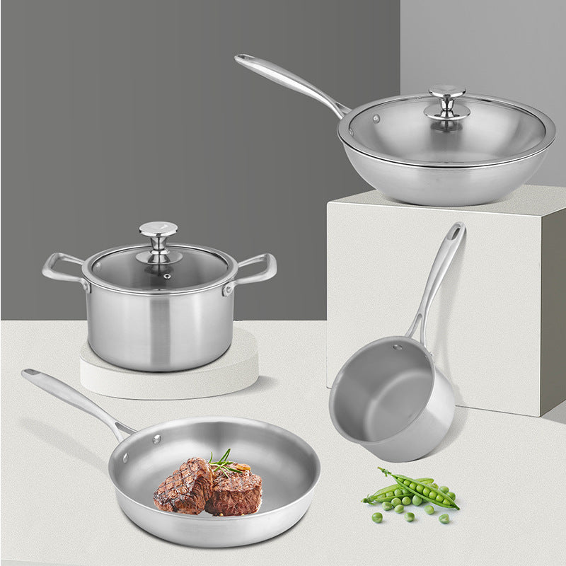 Uncoated Flat Bottomed Pan